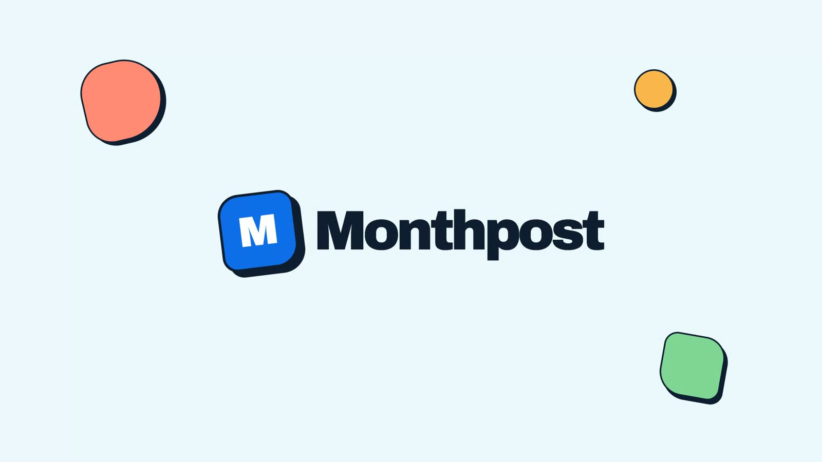 Monthpost product showcase.